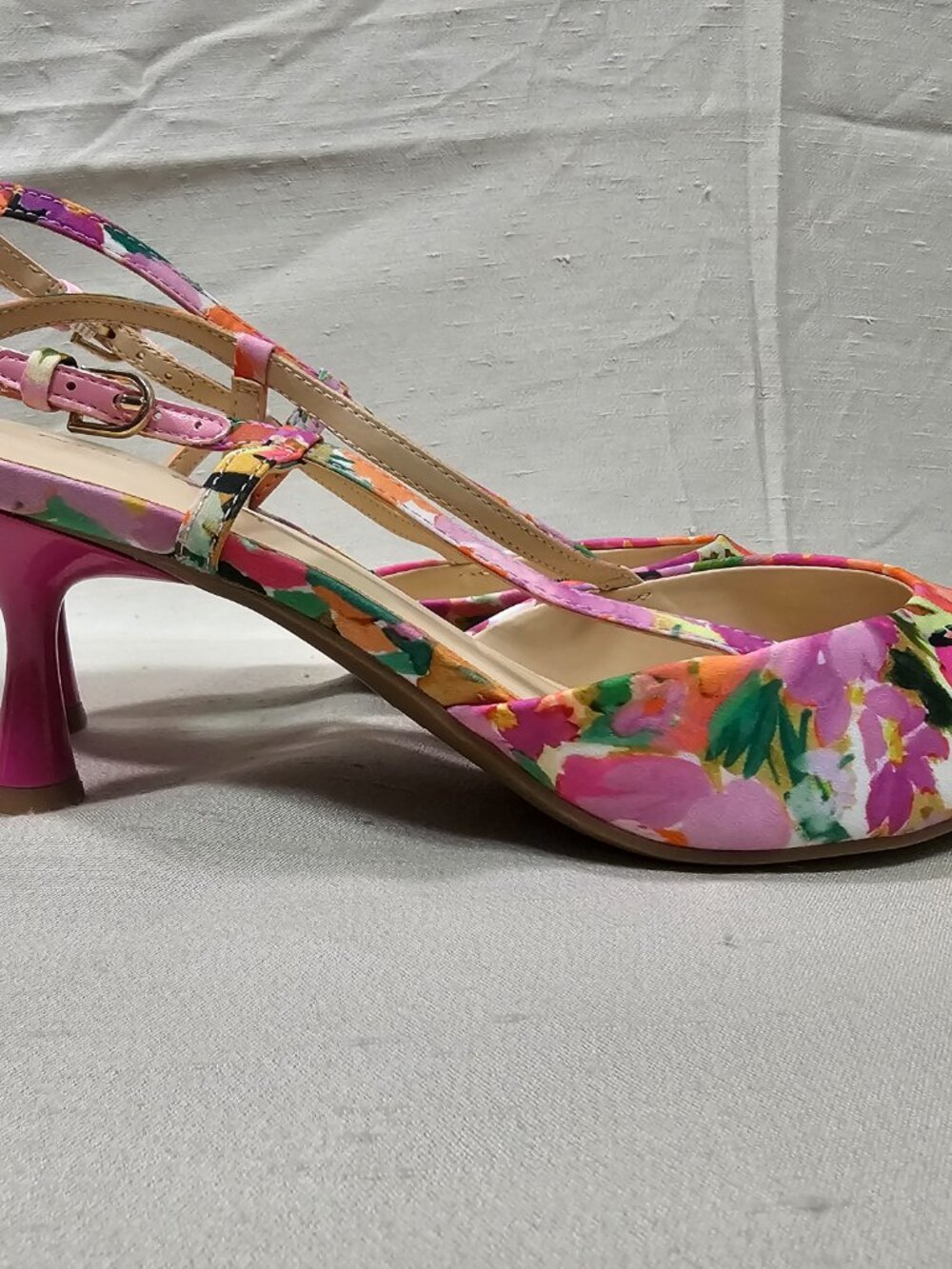 Nine West Women's Floral Slingback Shoes Size 8.5M - Picture 9 of 16